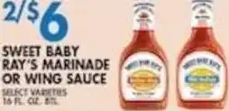 Compare Foods Sweet Baby Ray's Marinade or Wing Sauce offer