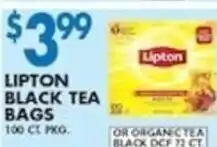 Compare Foods Lipton black tea Bags offer