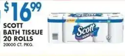 Compare Foods Scott Bath Tissue 20 Rolls offer