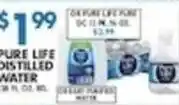 Compare Foods Pure Life Distilled Water offer