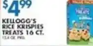 Compare Foods Kellogg's Rice Krispies Treats offer