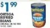 Compare Foods Ortega refried beans offer