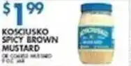 Compare Foods Kosciusko spicy brown mustard offer