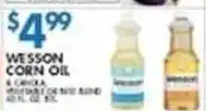 Compare Foods Wesson corn oil offer