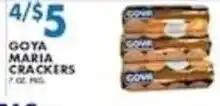 Compare Foods Goya maria crackers offer