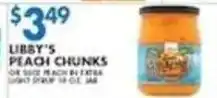 Compare Foods Libby's peach chunks offer