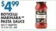 Compare Foods Boticelli marinara pasta sauce offer
