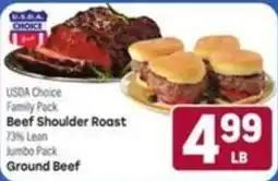 Tony’s Fresh Market Usda Choice Beef Shoulder Roast Ground Beef offer