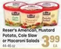 Tony’s Fresh Market Reser's American, Mustard Potato, Cole Slaw or Macaroni Salads offer