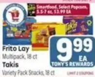 Tony’s Fresh Market Frito Lay Multipack Snacks offer