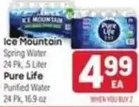 Tony’s Fresh Market Ice Mountain spring water offer