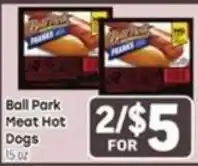 Tony’s Fresh Market Ball Park Meat Hot Dogs offer