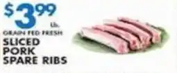 Associated Sliced pork spare ribs offer