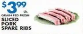 Associated Sliced pork spare ribs offer