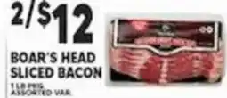 Associated Boar's Head sliced bacon offer