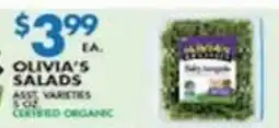 Associated Olivia's Salads offer