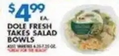 Associated Dole fresh takes salad bowls offer