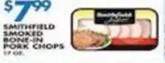 Associated Smithfield smoked bone-in pork chops offer