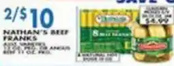 Associated Nathan's Beef Franks offer
