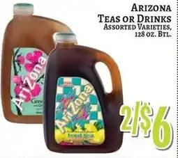 Trade Fair Supermarket Arizona teas or drinks assorted varieties offer