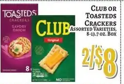 Trade Fair Supermarket Club or Toasted's Crackers offer
