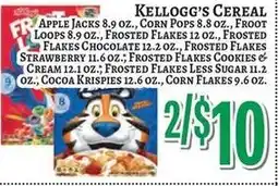Trade Fair Supermarket Kellogg's cereal offer