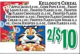Trade Fair Supermarket Kellogg's cereal offer