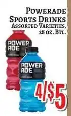 Trade Fair Supermarket Powerade sports drinks assorted varieties offer