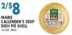 Met Foodmarkets Marie Callender's Deep Dish Pie Shell offer