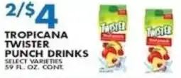 Met Foodmarkets Tropicana Twister Punch Drinks offer