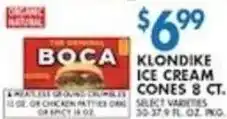 Met Foodmarkets Boca Klondike Ice Cream Cones offer