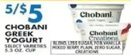 Met Foodmarkets Chobani Greek Yogurt offer