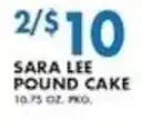 Met Foodmarkets Sara Lee pound cake offer