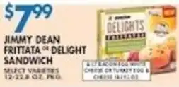 Met Foodmarkets Jimmy Dean Frittata or Delight Sandwich offer