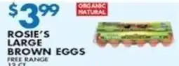 Met Foodmarkets Rosie's large brown eggs offer
