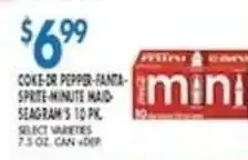 Met Foodmarkets Coke-dr pepper-fanta-sprite-minute maid-seagram's 10 pk offer