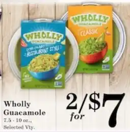 Harvest Foods Wholly Guacamole offer