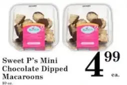 Harvest Foods Sweet P's Mini Chocolate Dipped Macaroons offer