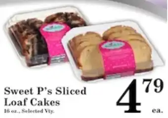 Sweet P's Sliced Loaf Cakes