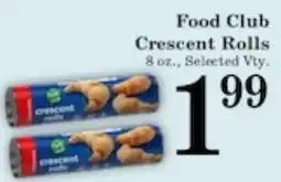 Harvest Foods Food Club Crescent Rolls offer