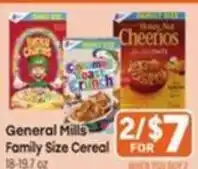 Tony’s Fresh Market General Mills Family Size Cereal offer