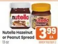 Tony’s Fresh Market Nutella Hazelnut or Peanut Spread offer