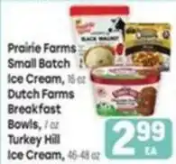 Tony’s Fresh Market Prairie Farms small batch ice cream offer