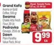 Tony’s Fresh Market Grand Kafa , Swarna, Podravka, Dawn offer