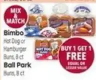 Tony’s Fresh Market Bimbo Hot Dog or Hamburger Buns offer