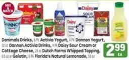Tony’s Fresh Market Danimals Drinks, Activia Yogurt offer