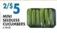 Associated Mini Seedless Cucumbers offer