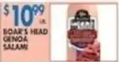 Associated Boar's Head Genoa Salami offer