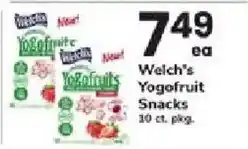 ACME Welch's Yogofruit Snacks offer