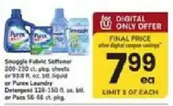 ACME Snuggle Fabric Softener or Purex Laundry Detergent offer